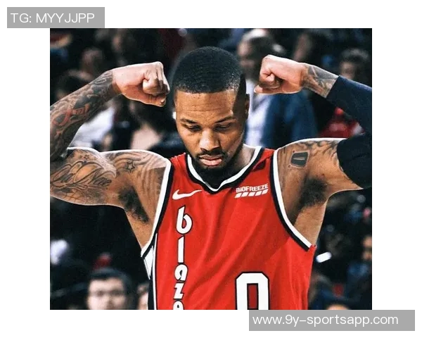 开拓者官方发布庆祝海报利拉德与杨瀚森携手替补席欢庆胜利